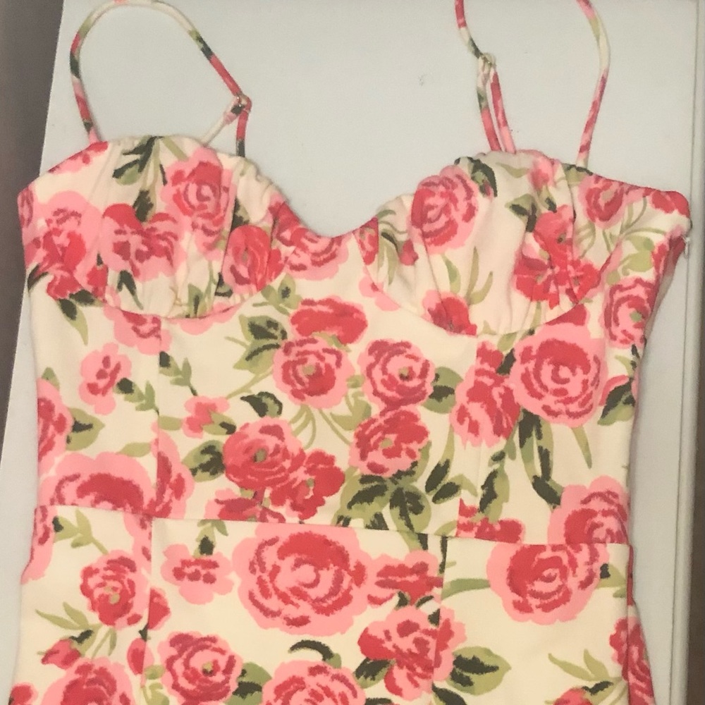 Zara Bustier Floral Dress